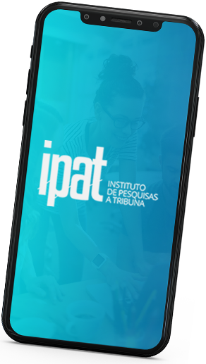 Logo Oficial do Ipat dentro de um Celular